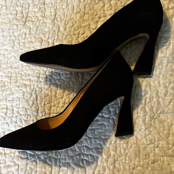 Vince Camuto Black Suede Heels - Picture 3 of 5